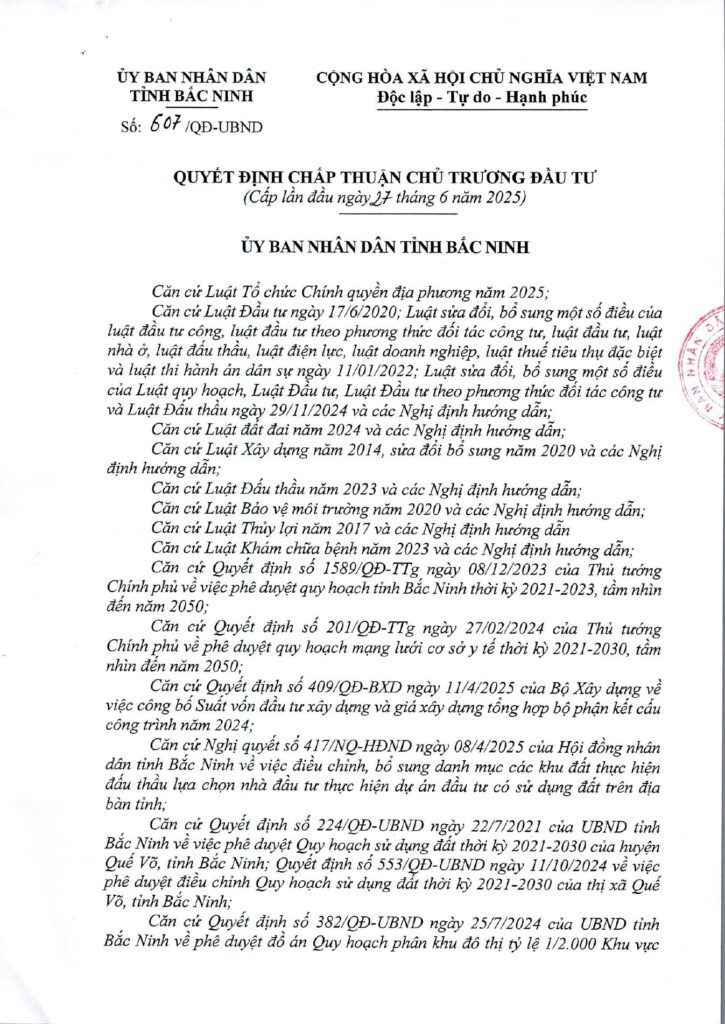 Dự án Bệnh viện đa khoa Thiện Phúc