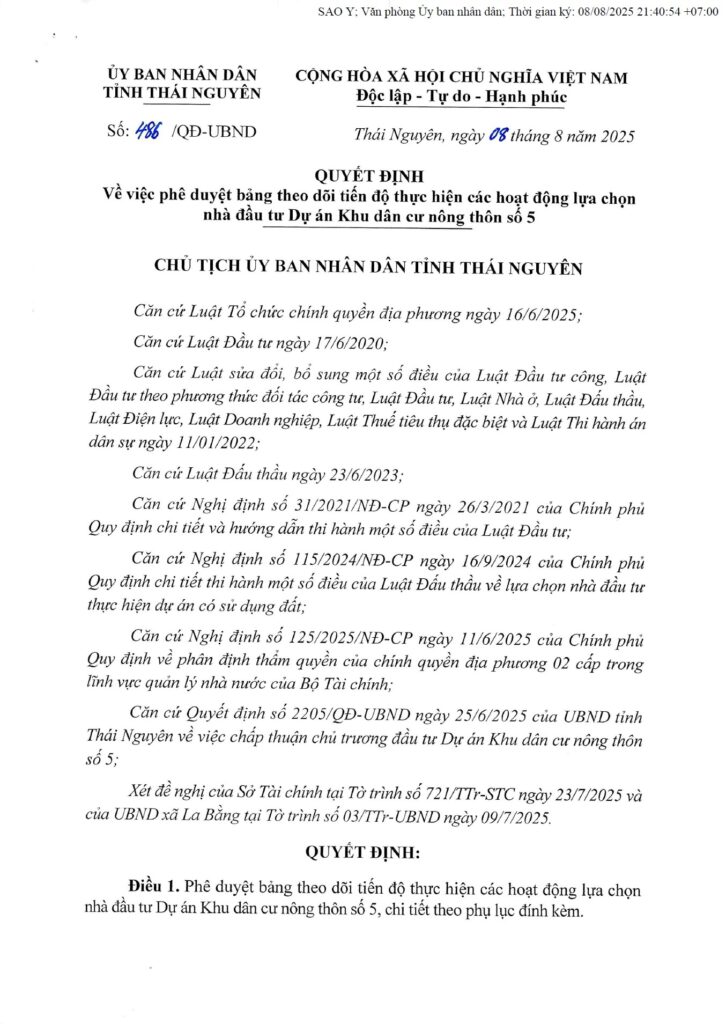 Dự Án Khu Dân Cư Nông Thôn Số 5